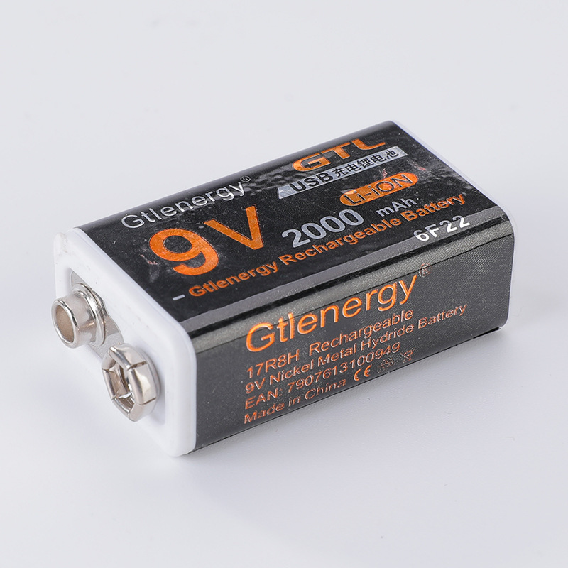 9v 2000mAh rechargeable battery