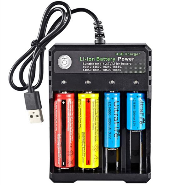 Cheap 4 slots lithium battery charger