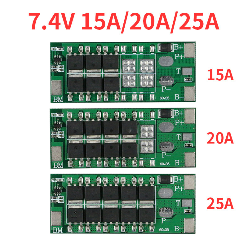 2S lithium battery BMS